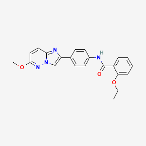 molecular formula C22H20N4O3 B2867324 2-ethoxy-N-(4-(6-methoxyimidazo[1,2-b]pyridazin-2-yl)phenyl)benzamide CAS No. 953151-03-6