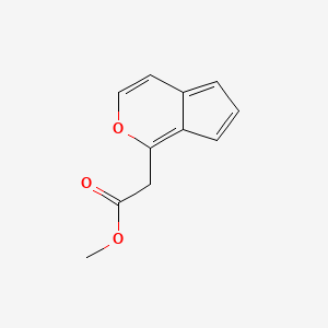 molecular formula C11H10O3 B2867352 Methyl 2-(benzofuran-5-YL)acetate CAS No. 121638-36-6