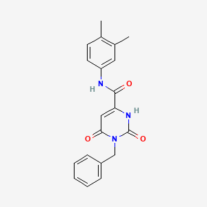 1-benzyl-N-(3,4-dimethylphenyl)-6-hydroxy-2-oxo-1,2-dihydro-4-pyrimidinecarboxamide