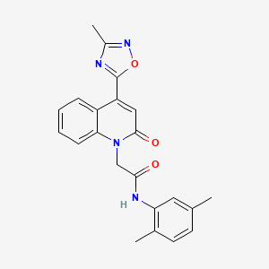 N~1~-(2,5-dimethylphenyl)-2-[4-(3-methyl-1,2,4-oxadiazol-5-yl)-2-oxo-1(2H)-quinolinyl]acetamide