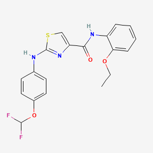 2-((4-(difluoromethoxy)phenyl)amino)-N-(2-ethoxyphenyl)thiazole-4-carboxamide
