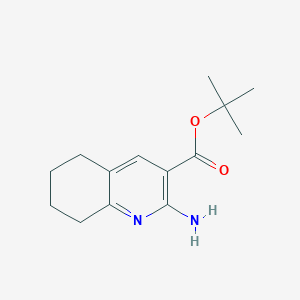 molecular formula C14H20N2O2 B2867435 Tert-butyl 2-amino-5,6,7,8-tetrahydroquinoline-3-carboxylate CAS No. 2248362-83-4