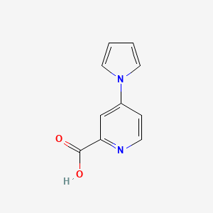 molecular formula C10H8N2O2 B2867482 4-(1H-Pyrrol-1-yl)pyridine-2-carboxylic acid CAS No. 887206-82-8
