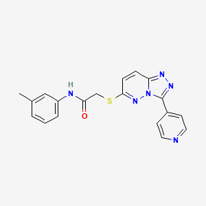 molecular formula C19H16N6OS B2867677 N-(3-methylphenyl)-2-{[3-(pyridin-4-yl)-[1,2,4]triazolo[4,3-b]pyridazin-6-yl]sulfanyl}acetamide CAS No. 868969-61-3