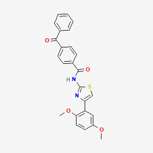 4-benzoyl-N-[4-(2,5-dimethoxyphenyl)-1,3-thiazol-2-yl]benzamide