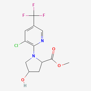 Methyl 1-[3-chloro-5-(trifluoromethyl)pyridin-2-yl]-4-hydroxypyrrolidine-2-carboxylate