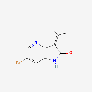 molecular formula C10H9BrN2O B2867802 6-bromo-3-(propan-2-ylidene)-1,3-dihydro-2H-pyrrolo[3,2-b]pyridin-2-one CAS No. 2320685-70-7