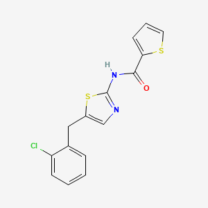 N-(5-(2-chlorobenzyl)thiazol-2-yl)thiophene-2-carboxamide