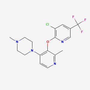 1-(3-((3-Chloro-5-(trifluoromethyl)-2-pyridinyl)oxy)-2-methyl-4-pyridinyl)-4-methylpiperazine