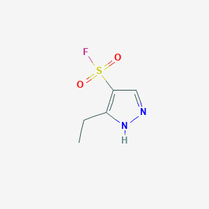 molecular formula C5H7FN2O2S B2867813 3-ethyl-1H-pyrazole-4-sulfonyl fluoride CAS No. 2138511-65-4