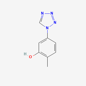 molecular formula C8H8N4O B2867883 2-methyl-5-(1H-tetrazol-1-yl)phenol CAS No. 924858-73-1