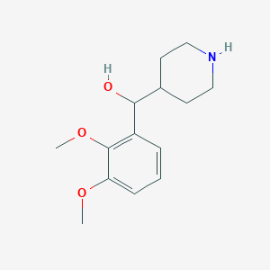 molecular formula C14H21NO3 B028679 (2,3-Dimethoxyphenyl)(piperidin-4-yl)methanol CAS No. 140235-25-2