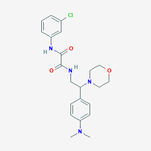 molecular formula C22H27ClN4O3 B2867909 N'-(3-chlorophenyl)-N-{2-[4-(dimethylamino)phenyl]-2-(morpholin-4-yl)ethyl}ethanediamide CAS No. 900006-00-0
