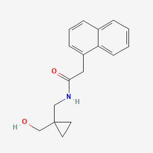 molecular formula C17H19NO2 B2867928 N-((1-(hydroxymethyl)cyclopropyl)methyl)-2-(naphthalen-1-yl)acetamide CAS No. 1286725-96-9