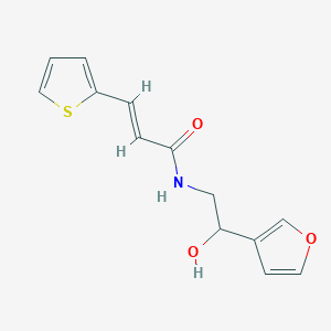 molecular formula C13H13NO3S B2867929 (2E)-N-[2-(furan-3-yl)-2-hydroxyethyl]-3-(thiophen-2-yl)prop-2-enamide CAS No. 1396892-36-6
