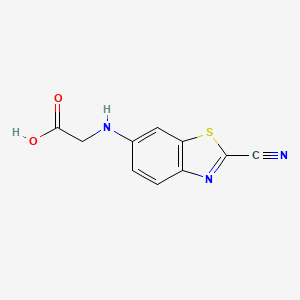 molecular formula C10H7N3O2S B2867973 (2-Cyanobenzo[d]thiazol-6-yl)glycine CAS No. 1060699-37-7