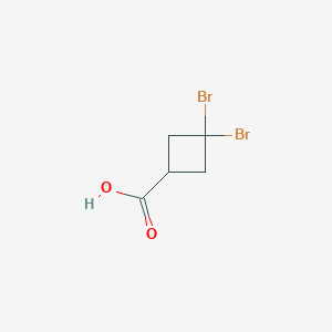 molecular formula C5H6Br2O2 B2868034 3,3-dibromocyclobutane-1-carboxylicacid CAS No. 2138234-70-3