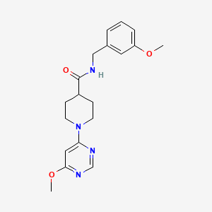 molecular formula C19H24N4O3 B2868043 N-[(3-methoxyphenyl)methyl]-1-(6-methoxypyrimidin-4-yl)piperidine-4-carboxamide CAS No. 1251617-57-8