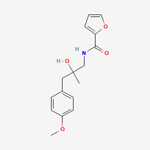 molecular formula C16H19NO4 B2868053 N-[2-hydroxy-3-(4-methoxyphenyl)-2-methylpropyl]furan-2-carboxamide CAS No. 1396847-80-5