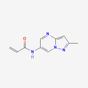 molecular formula C10H10N4O B2868069 N-{2-methylpyrazolo[1,5-a]pyrimidin-6-yl}prop-2-enamide CAS No. 2305488-63-3