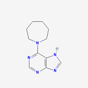 molecular formula C11H15N5 B2868109 6-(azepan-1-yl)-9H-purine CAS No. 537667-01-9