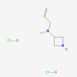 molecular formula C7H16Cl2N2 B2868156 N-Methyl-N-prop-2-enylazetidin-3-amine;dihydrochloride CAS No. 2411276-90-7