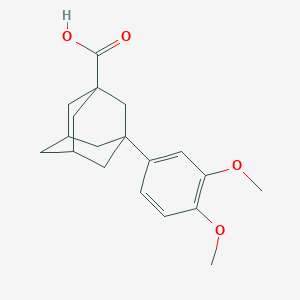molecular formula C19H24O4 B2868197 3-(3,4-Dimethoxyphenyl)adamantane-1-carboxylic acid CAS No. 924843-90-3