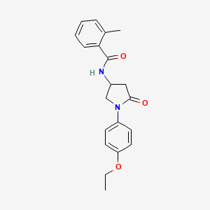 N-(1-(4-ethoxyphenyl)-5-oxopyrrolidin-3-yl)-2-methylbenzamide
