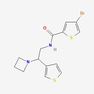 N-(2-(azetidin-1-yl)-2-(thiophen-3-yl)ethyl)-4-bromothiophene-2-carboxamide