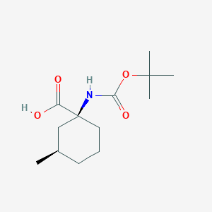 (1S,3R)-3-Methyl-1-[(2-methylpropan-2-yl)oxycarbonylamino]cyclohexane-1-carboxylic acid