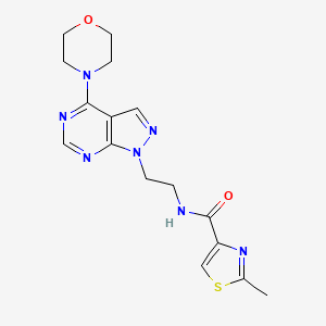 2-methyl-N-(2-(4-morpholino-1H-pyrazolo[3,4-d]pyrimidin-1-yl)ethyl)thiazole-4-carboxamide