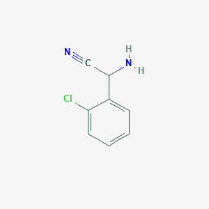 molecular formula C8H7ClN2 B2868397 2-amino-2-(2-chlorophenyl)acetonitrile CAS No. 742640-72-8