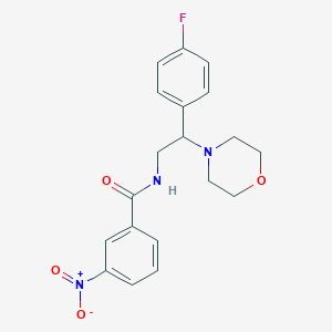 molecular formula C19H20FN3O4 B2868469 N-(2-(4-fluorophenyl)-2-morpholinoethyl)-3-nitrobenzamide CAS No. 941896-61-3