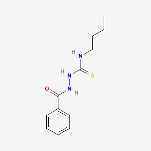 molecular formula C12H17N3OS B2868477 N-[(Butylcarbamothioyl)amino]benzamide CAS No. 26131-71-5