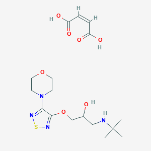 (+)-3-[3-(Tert-butylamino)-2-hydroxypropoxy]-4-morpholino-1,2,5-thiadiazole maleate