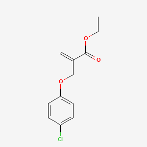 molecular formula C12H13ClO3 B2868543 ethyl 2-[(4-chlorophenoxy)methyl]prop-2-enoate CAS No. 101046-57-5