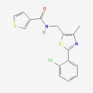 N-((2-(2-chlorophenyl)-4-methylthiazol-5-yl)methyl)thiophene-3-carboxamide