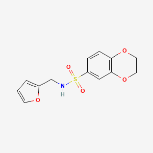 N-(furan-2-ylmethyl)-2,3-dihydro-1,4-benzodioxine-6-sulfonamide