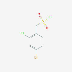 molecular formula C7H5BrCl2O2S B2868569 (4-Bromo-2-chlorophenyl)methanesulfonyl chloride CAS No. 1517051-26-1