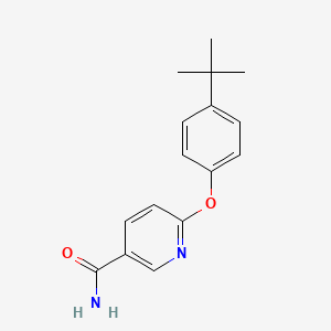 molecular formula C16H18N2O2 B2868638 6-(4-tert-butylphenoxy)pyridine-3-carboxamide CAS No. 900015-10-3