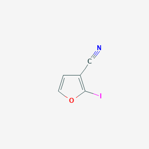 molecular formula C5H2INO B2868697 2-Iodofuran-3-carbonitrile CAS No. 1823186-90-8