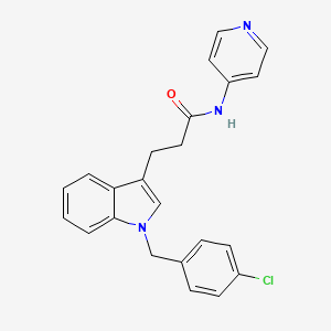 molecular formula C23H20ClN3O B2868711 JAK3 Inhibitor VII, AD412 CAS No. 796041-65-1
