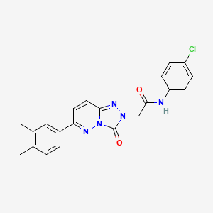 molecular formula C21H18ClN5O2 B2868726 N-(4-chlorophenyl)-2-[6-(3,4-dimethylphenyl)-3-oxo-2H,3H-[1,2,4]triazolo[4,3-b]pyridazin-2-yl]acetamide CAS No. 1251613-66-7