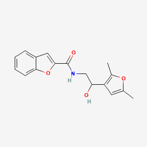 molecular formula C17H17NO4 B2868769 N-[2-(2,5-dimethylfuran-3-yl)-2-hydroxyethyl]-1-benzofuran-2-carboxamide CAS No. 2320683-32-5