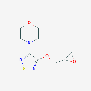 molecular formula C9H13N3O3S B028688 rac 4-[4-(Oxiranylmethoxy)-1,2,5-thiadiazol-3-yl]morpholine CAS No. 58827-68-2
