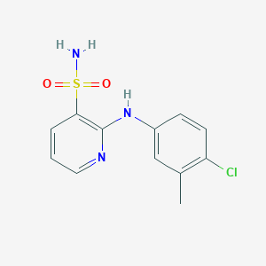 2-[(4-Chloro-3-methylphenyl)amino]pyridine-3-sulfonamide