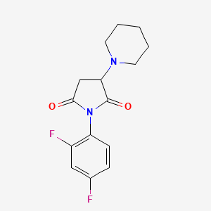 1-(2,4-difluorophenyl)-3-piperidinodihydro-1H-pyrrole-2,5-dione