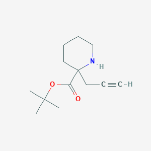 molecular formula C13H21NO2 B2868904 Tert-butyl 2-prop-2-ynylpiperidine-2-carboxylate CAS No. 2287302-01-4