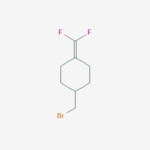 molecular formula C8H11BrF2 B2868982 1-(Bromomethyl)-4-(difluoromethylidene)cyclohexane CAS No. 2287310-29-4