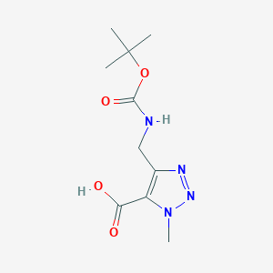 B2868993 4-({[(tert-butoxy)carbonyl]amino}methyl)-1-methyl-1H-1,2,3-triazole-5-carboxylic acid CAS No. 2167676-04-0